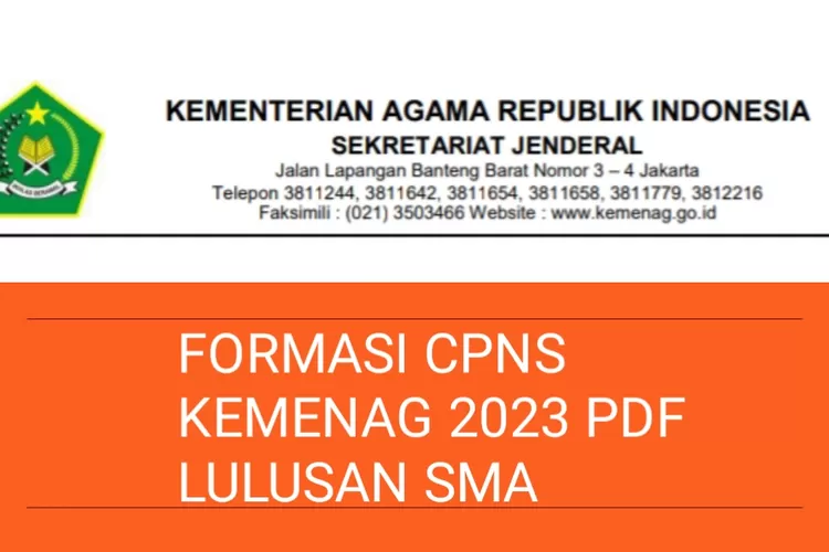 Syarat Lengkap Pendaftaran CPNS Kemenag 2024