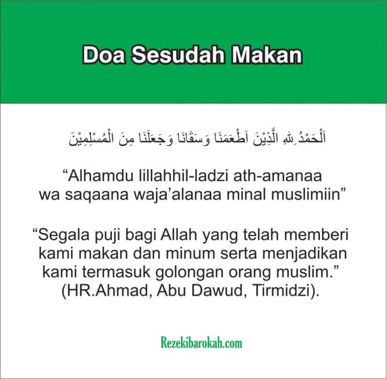 Arti Doa Sebelum Makan
