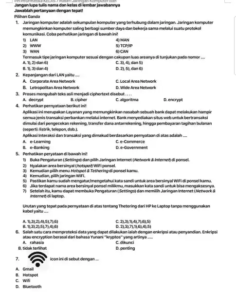 Perangkat Yang Terdapat Pada Sebuah Hotspot Wifi